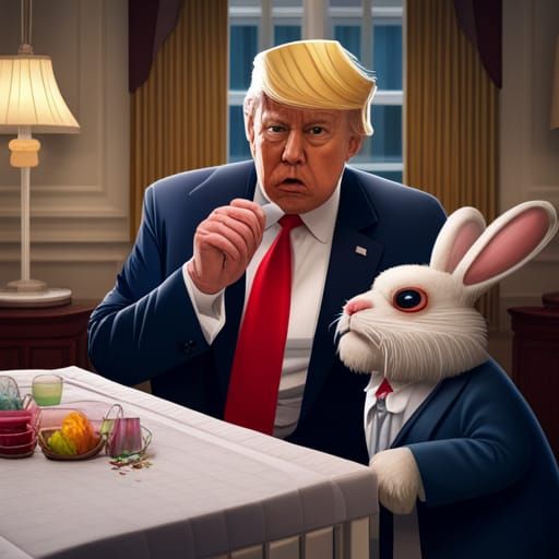 Trump demands loyalty from Easter bunny