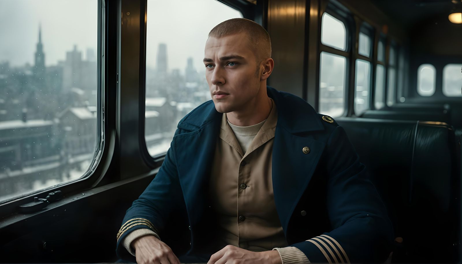 WWI Sailor in Steampunk Horror Style