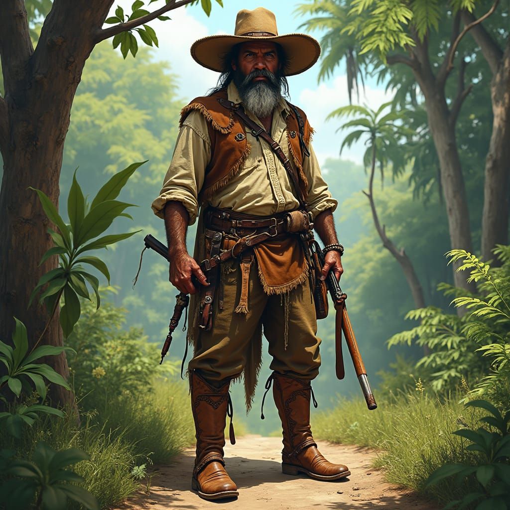 Bandeirante in Colonial Brazil: A Matte Painting