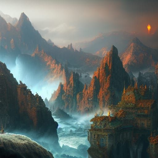 Fantastical Cloudscape Digital Painting in Unreal Engine