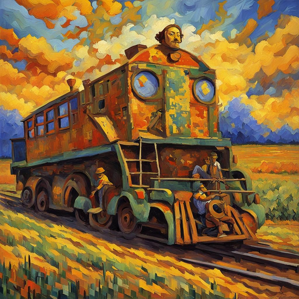 Post-Impressionistic Zippy Doo Dat Abstract