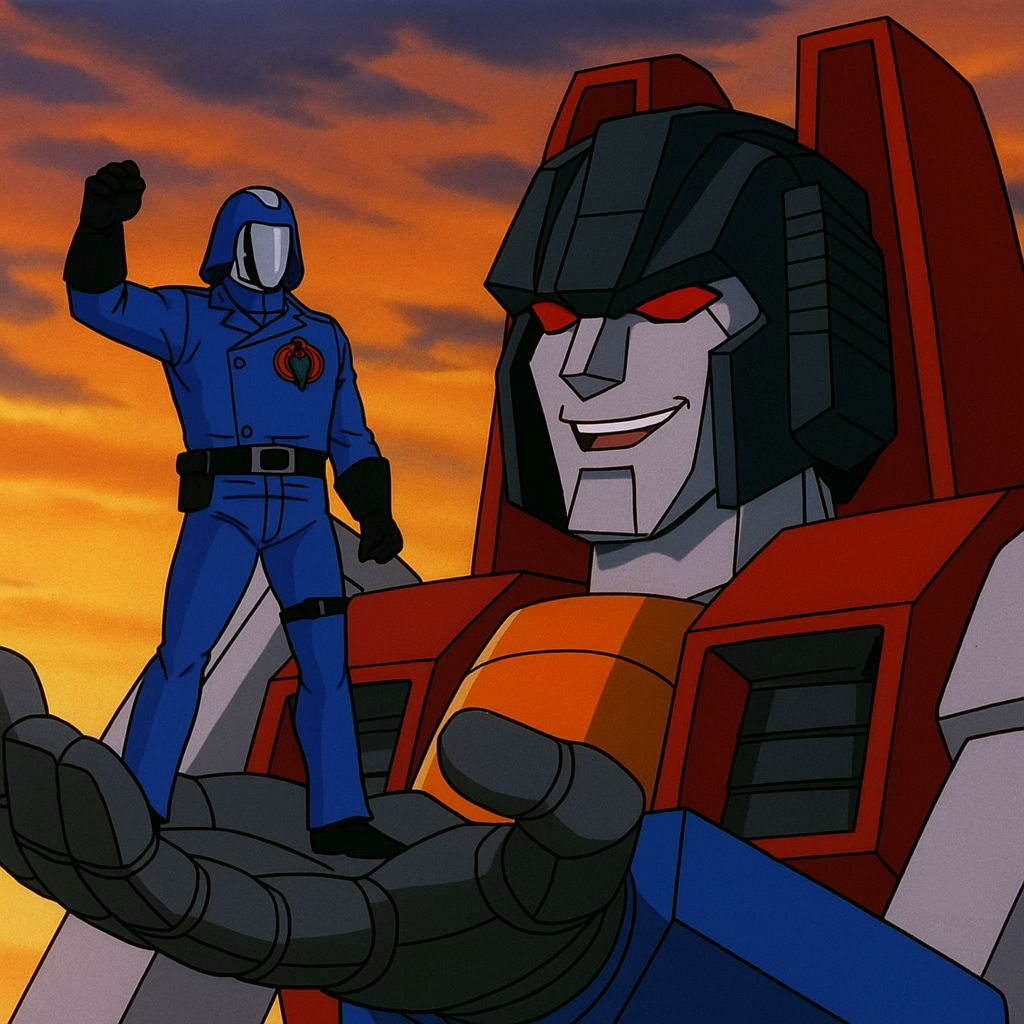 Cobra Commander in Starscream's Hand, Digital Art