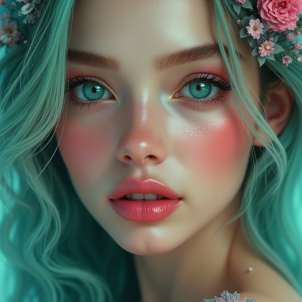 Ethereal Beauty in Vibrant Colors