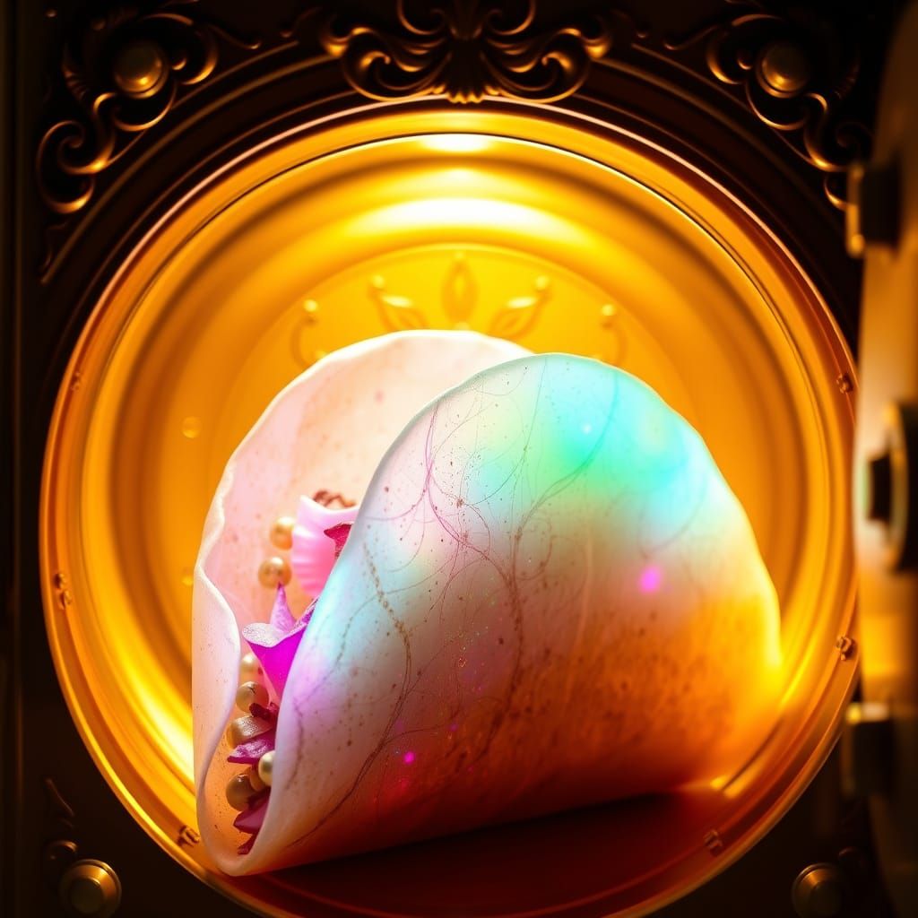 Livid Taco in Luxurious Baroque Gold Safe