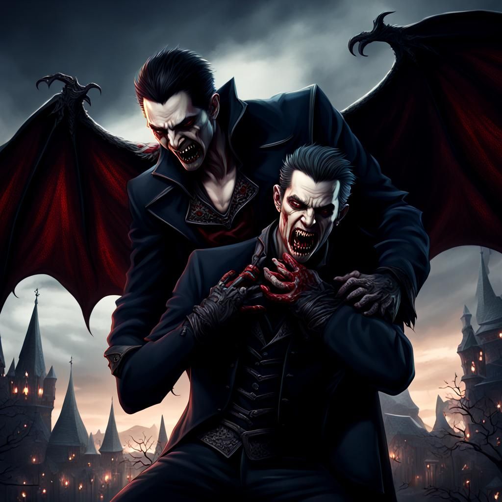 Vampire's Bite: A Dark Fantasy Concept Art