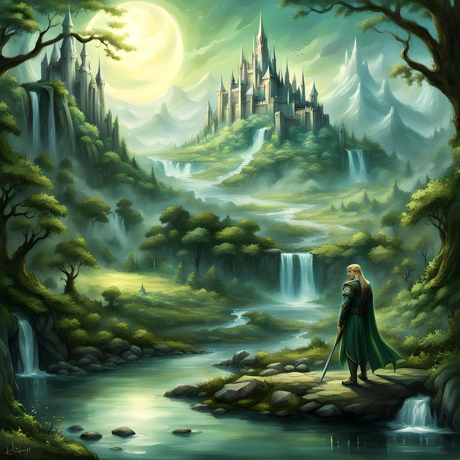 Portrait of a Beautiful Elven Prince