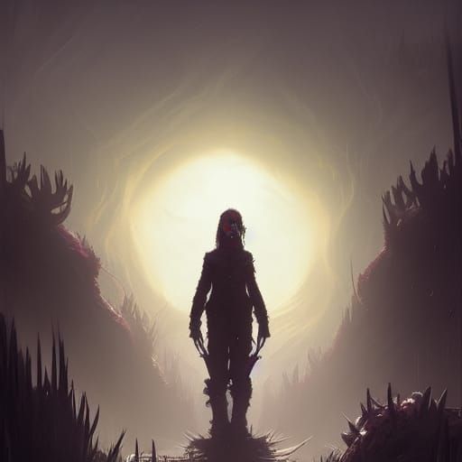 Sinister Terraria Landscape by Rutkowski