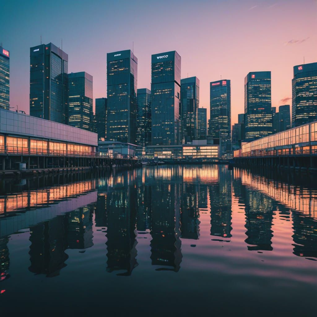 Modern art Tokyo Docklands