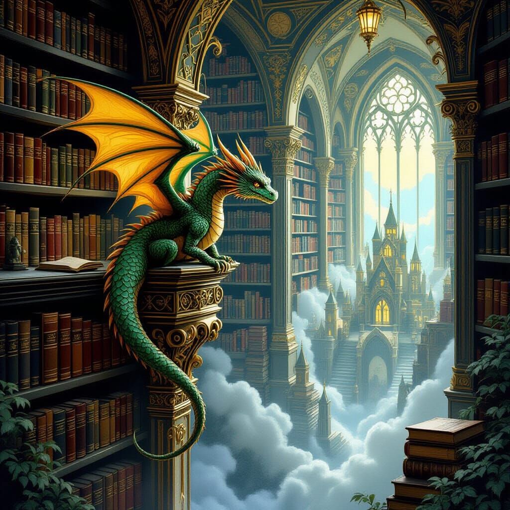 A Dragon’s Eye View of the Mystic Library of Gwyndor