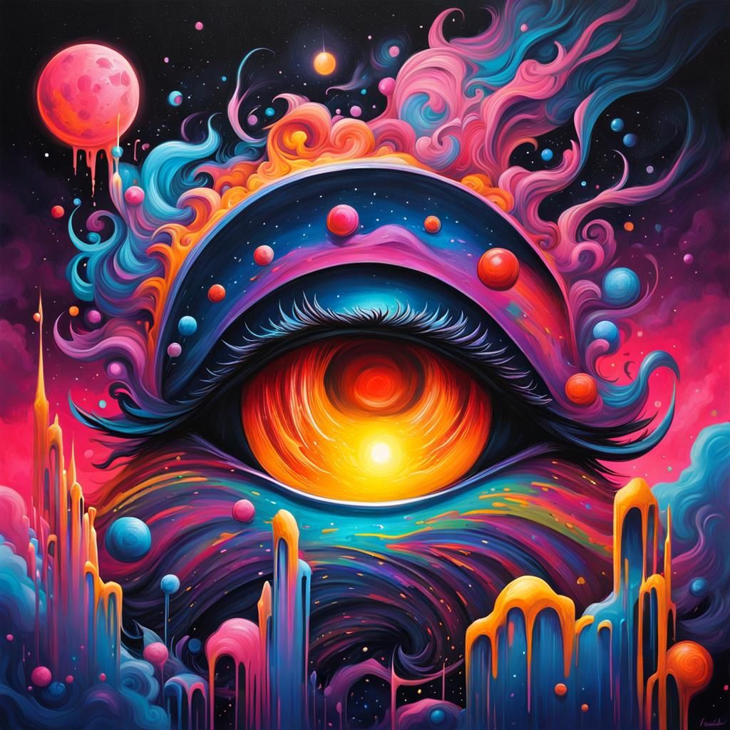 Colorful Graffiti Art with Splash Effects