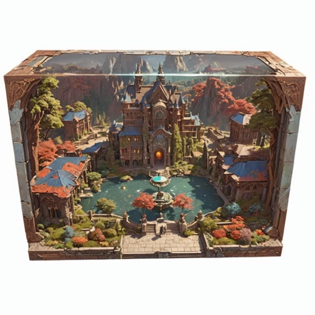 Magical School in Dark Fantasy Style