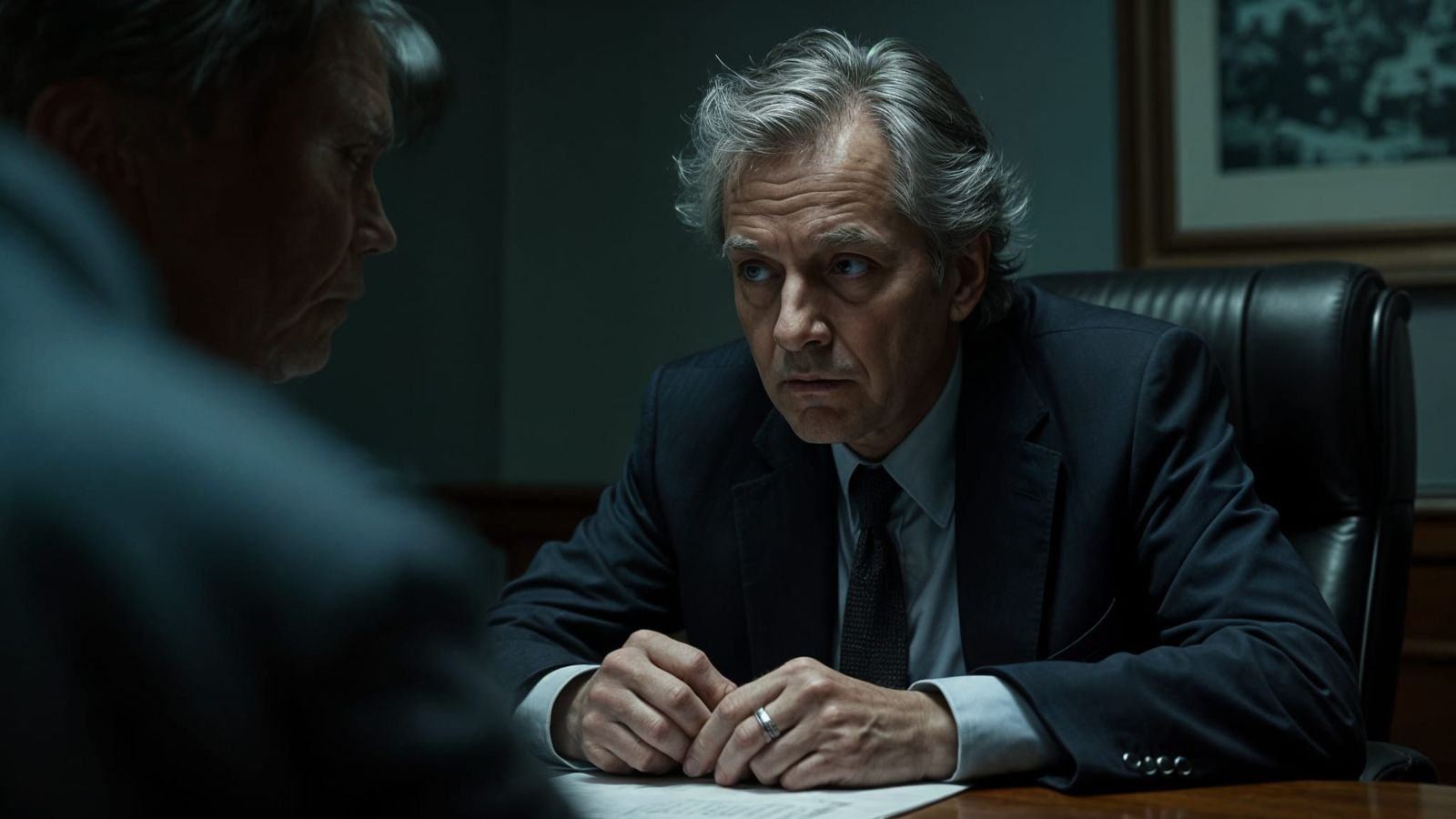 Ethereal Portrait of James Listening Intently