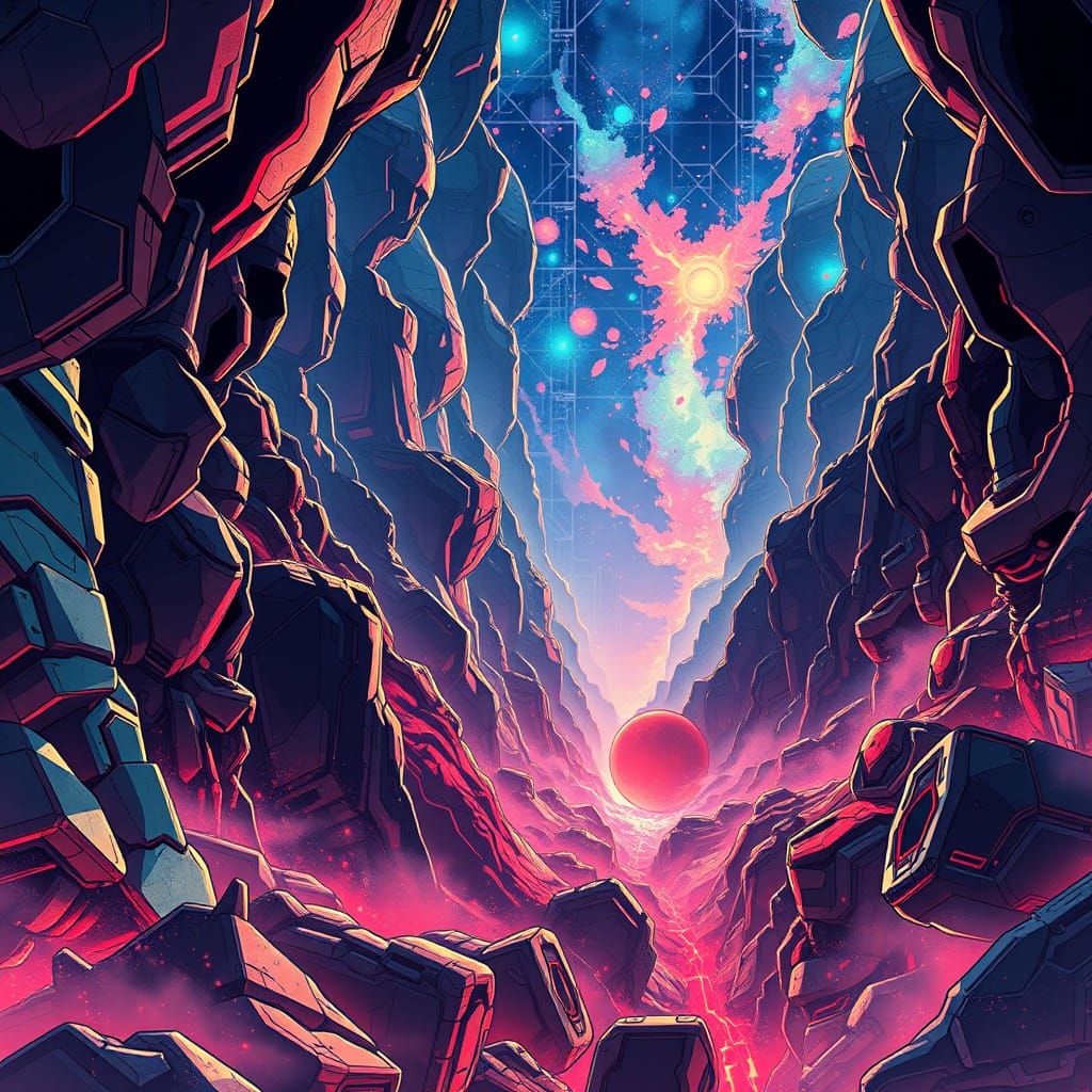 Anime-Inspired Futuristic Dreamscape