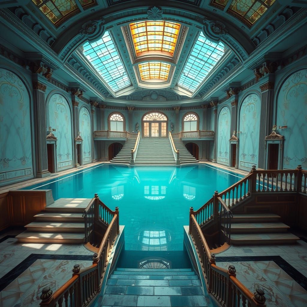 Liminal Aquatic Abode with Distorted Logic