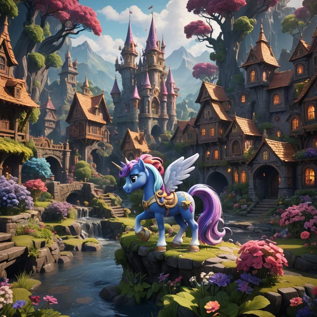 Detailed My Little Pony Fantasy Art