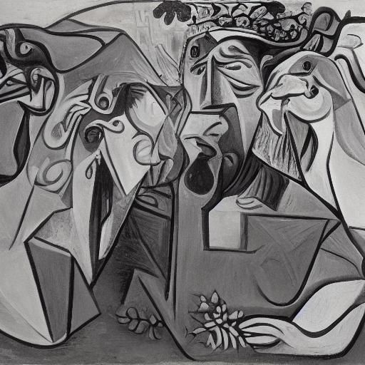 Moose in Disarray: Cubist-Medieval Fusion