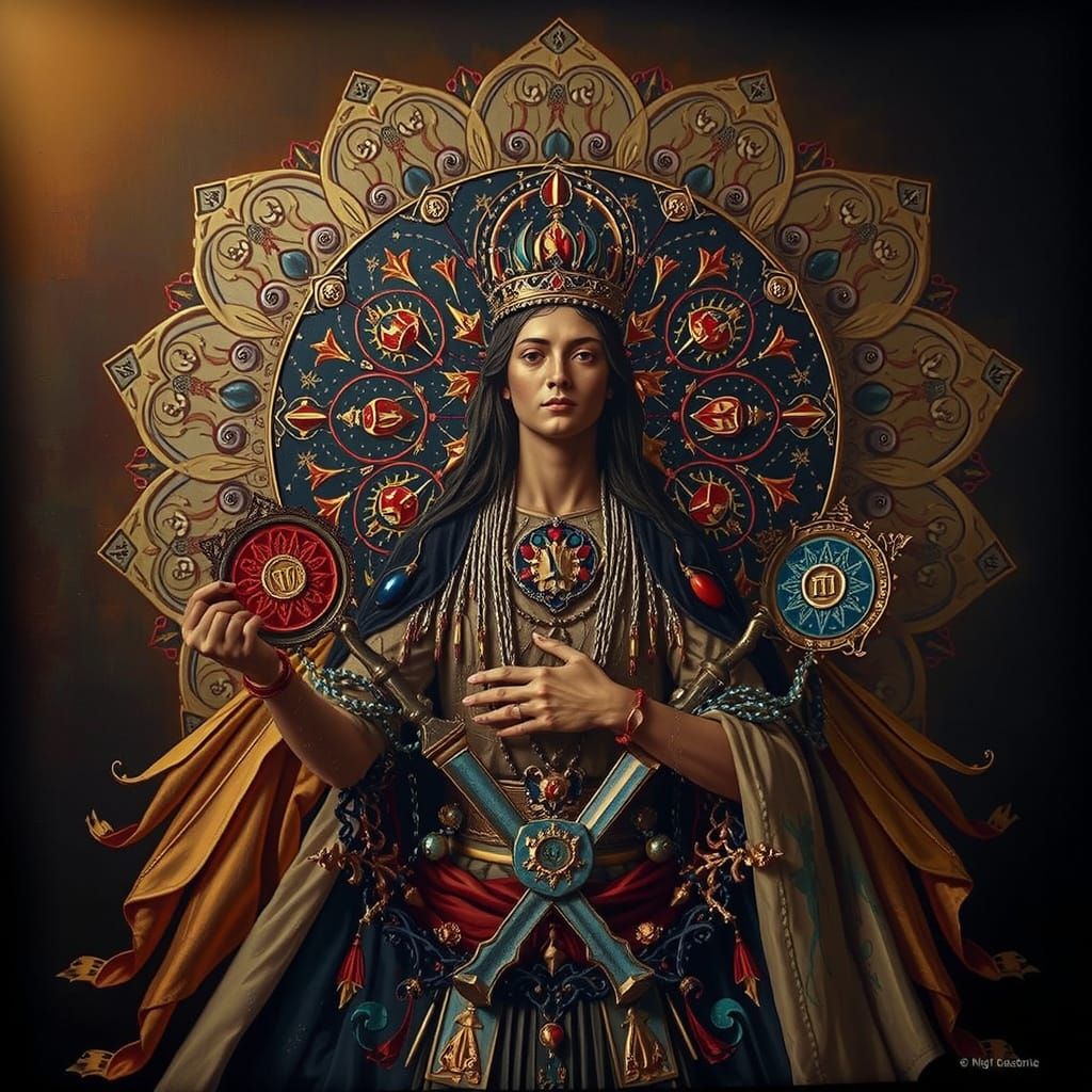 Masterpiece Painting of Beauty and Truth