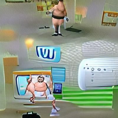 Man in Underwear Plugging Wii into TV