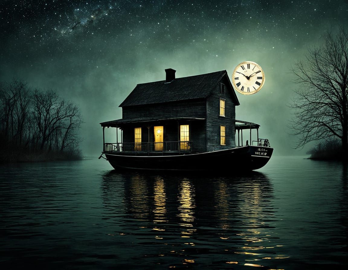 Ethereal Sunset on a Distant Galaxy