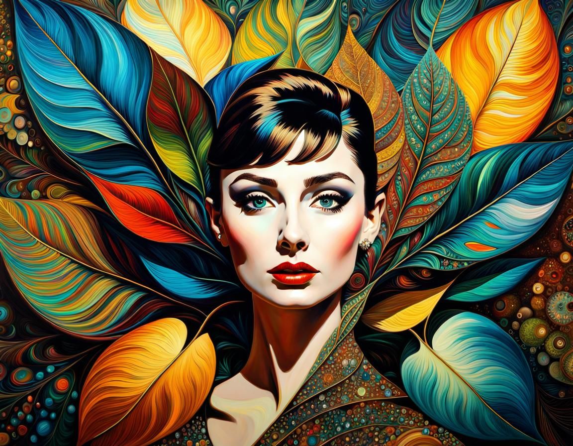 Portrait similar to Adrey Hepburn