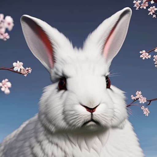 Rabbit Cleric in Chainmail Armor: Hyperrealistic Digital Art