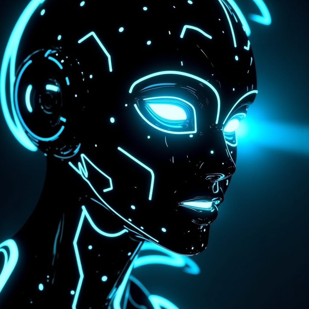 Tron-inspired Program with Glowing Circuitry