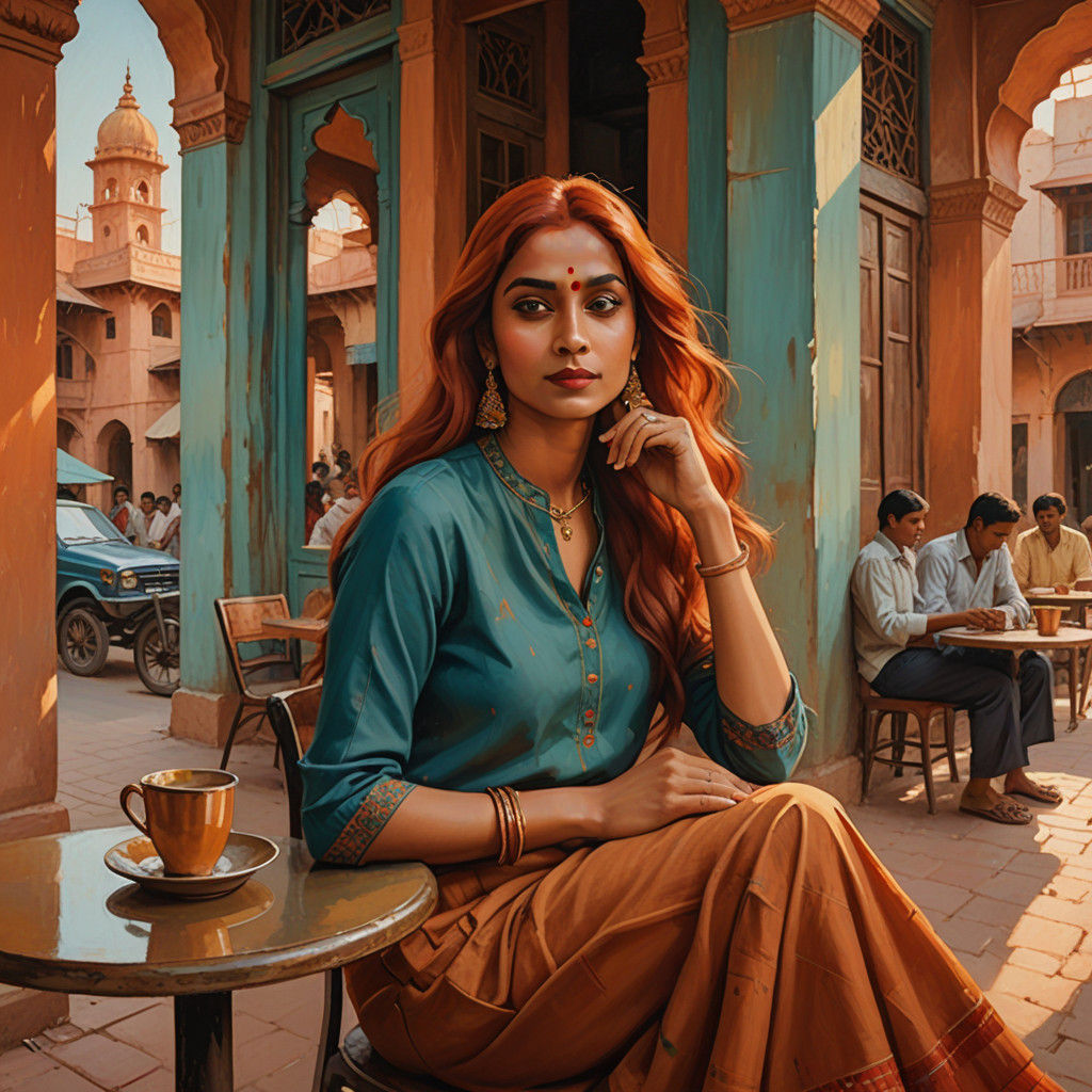 Indian Beauty in Warm Golden Light