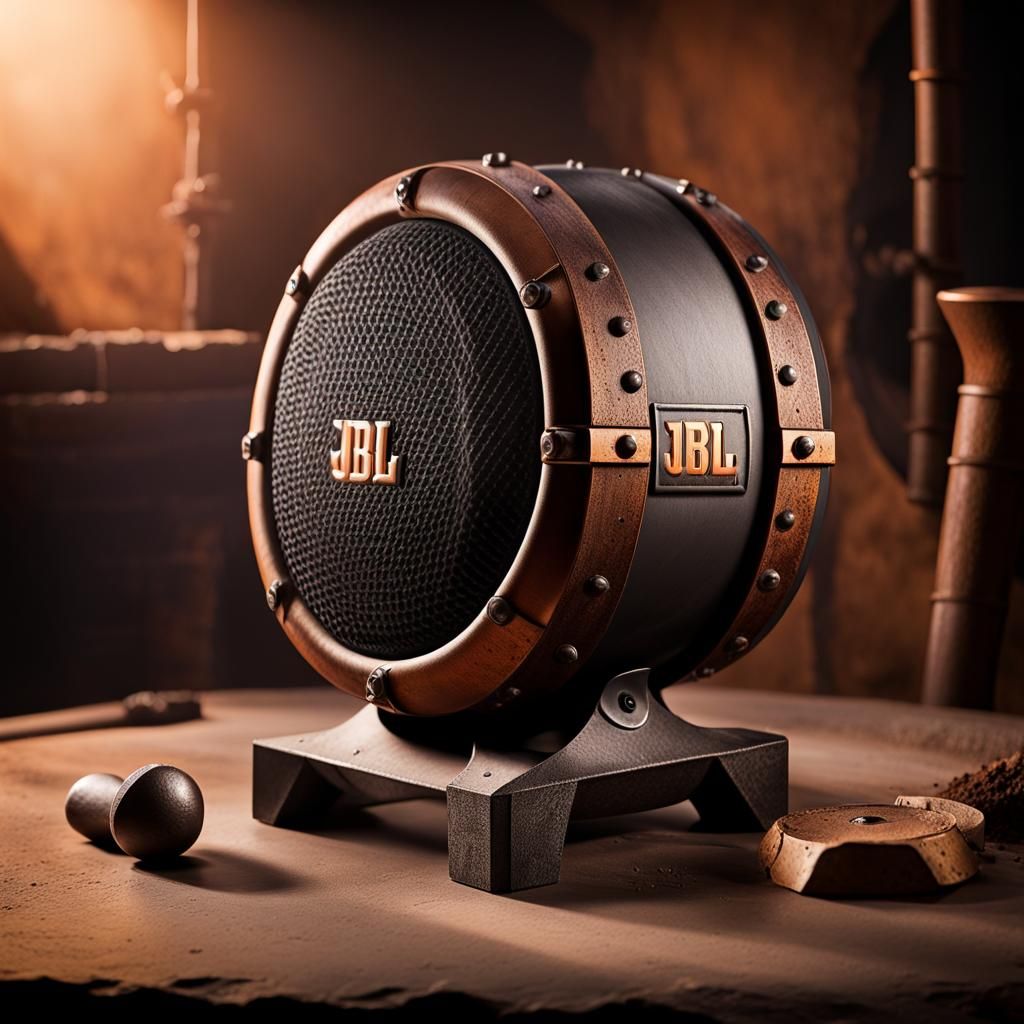 JBL Speaker on Anvil: Dwarven Industrial Design