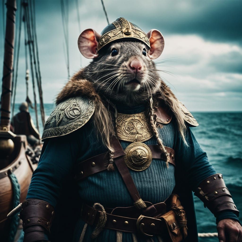 Viking Rat God of the High Seas in Cinematic Film