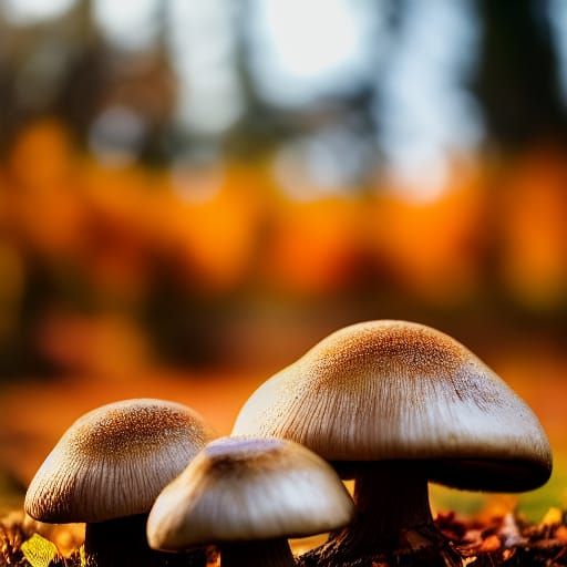 Autumnal Mushroom Kingdom Photography