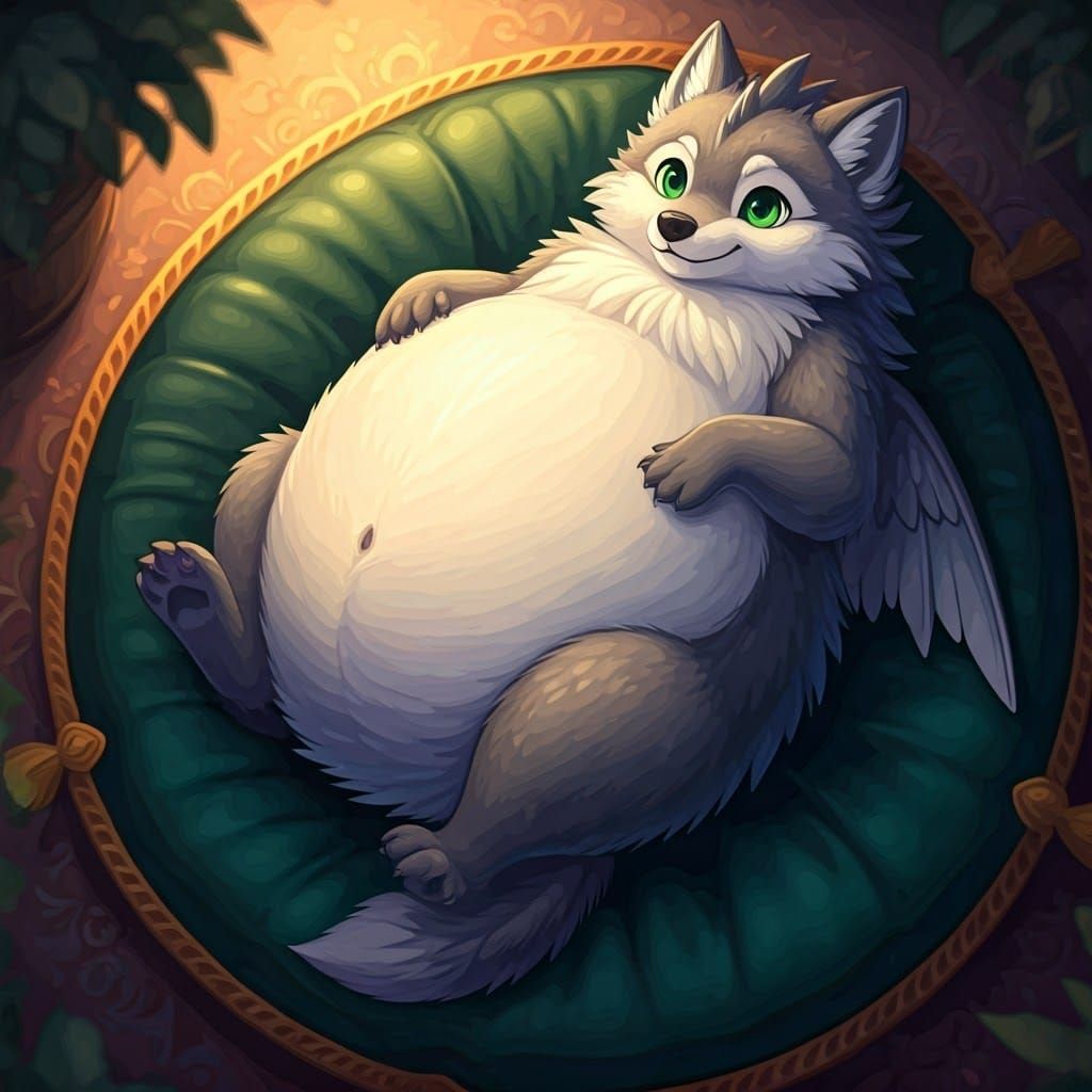 Regal Grey Dragon in Tranquil Slumber