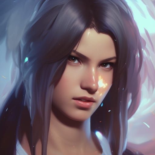 Angelic Portrait in Hyperdetailed Style