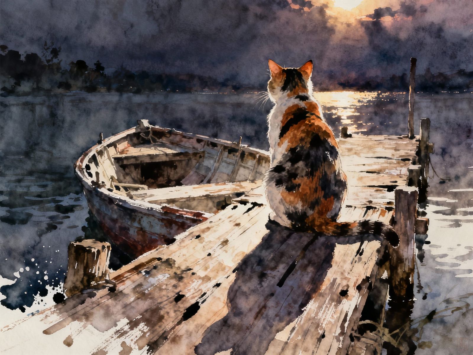 Moonlit Pier (open prompt)