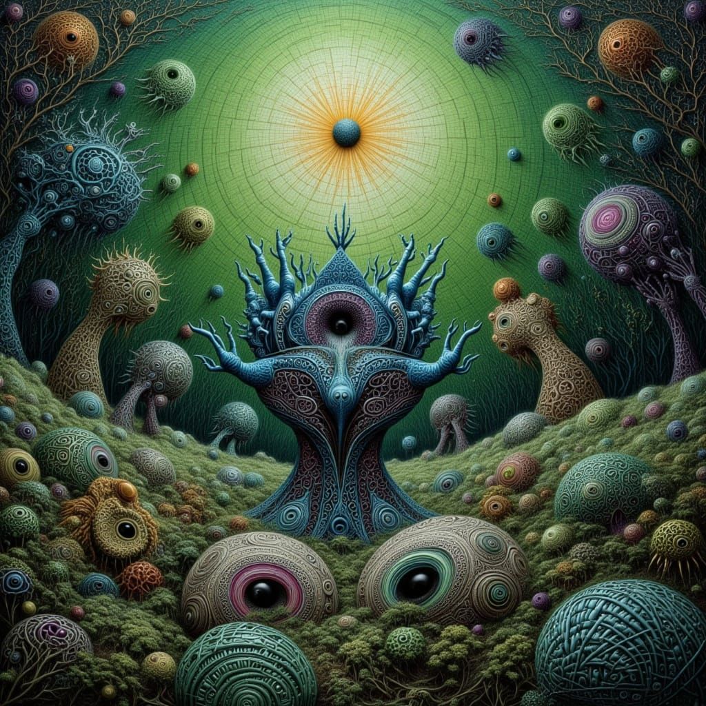 Magic Speech Bubble in Surrealist Style