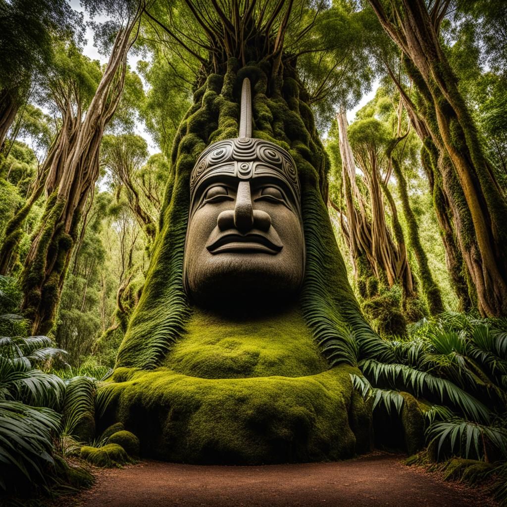Tane Mahuta as a Powerful Maori God