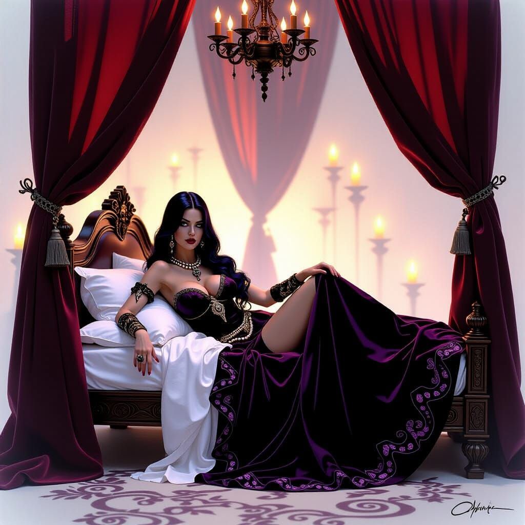 Elirath in Candlelight: A Fantasy Portrait