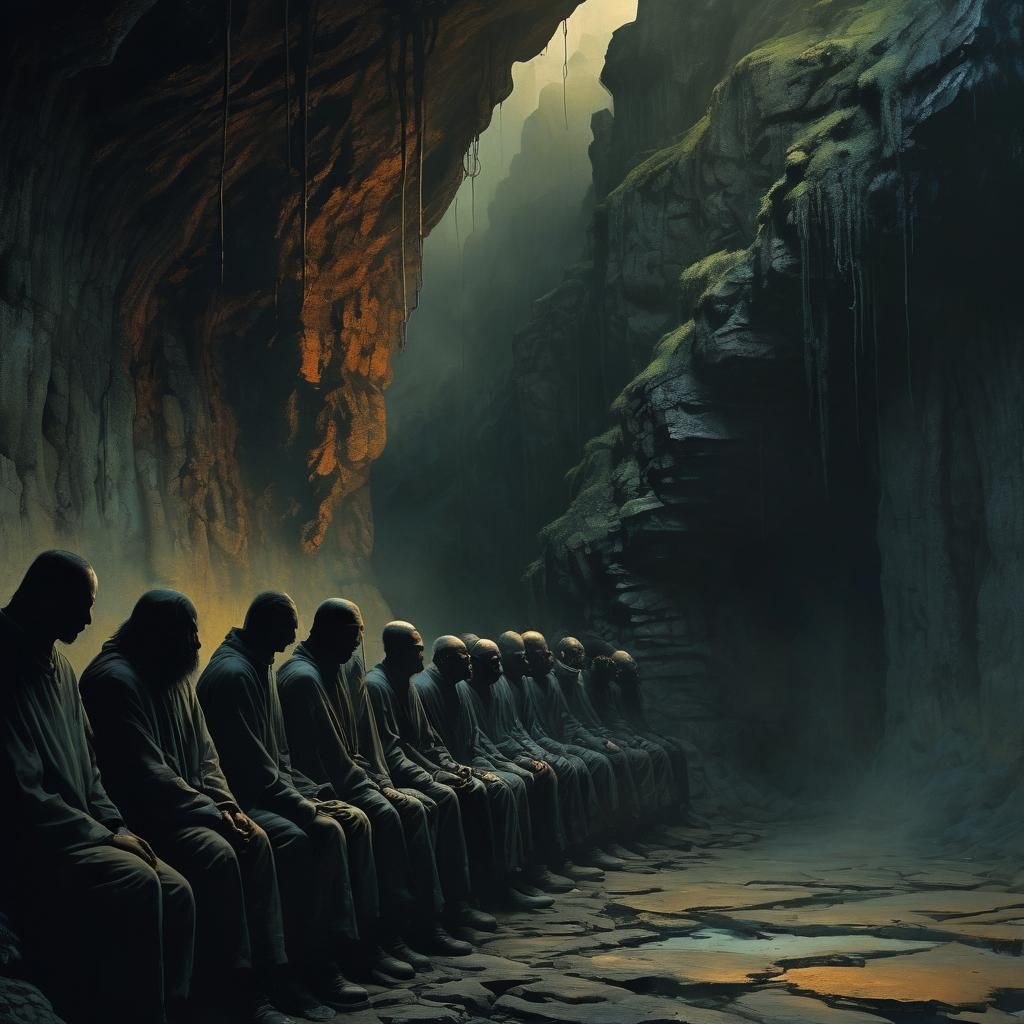 Plato's allegory of the cave.