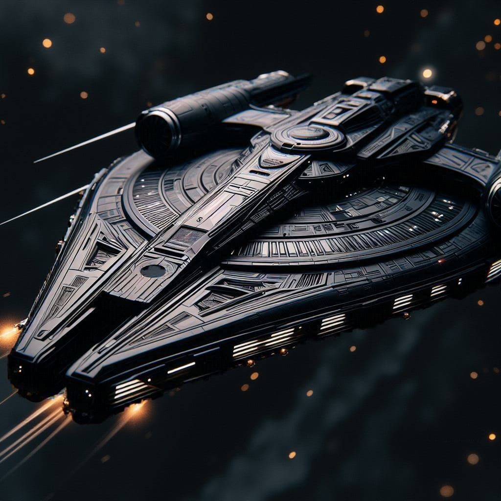 Gloss Black Spaceship's Furious Flight for Escape
