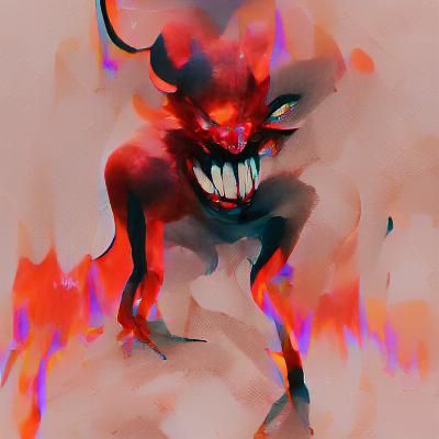 Stylized Demon Illustration