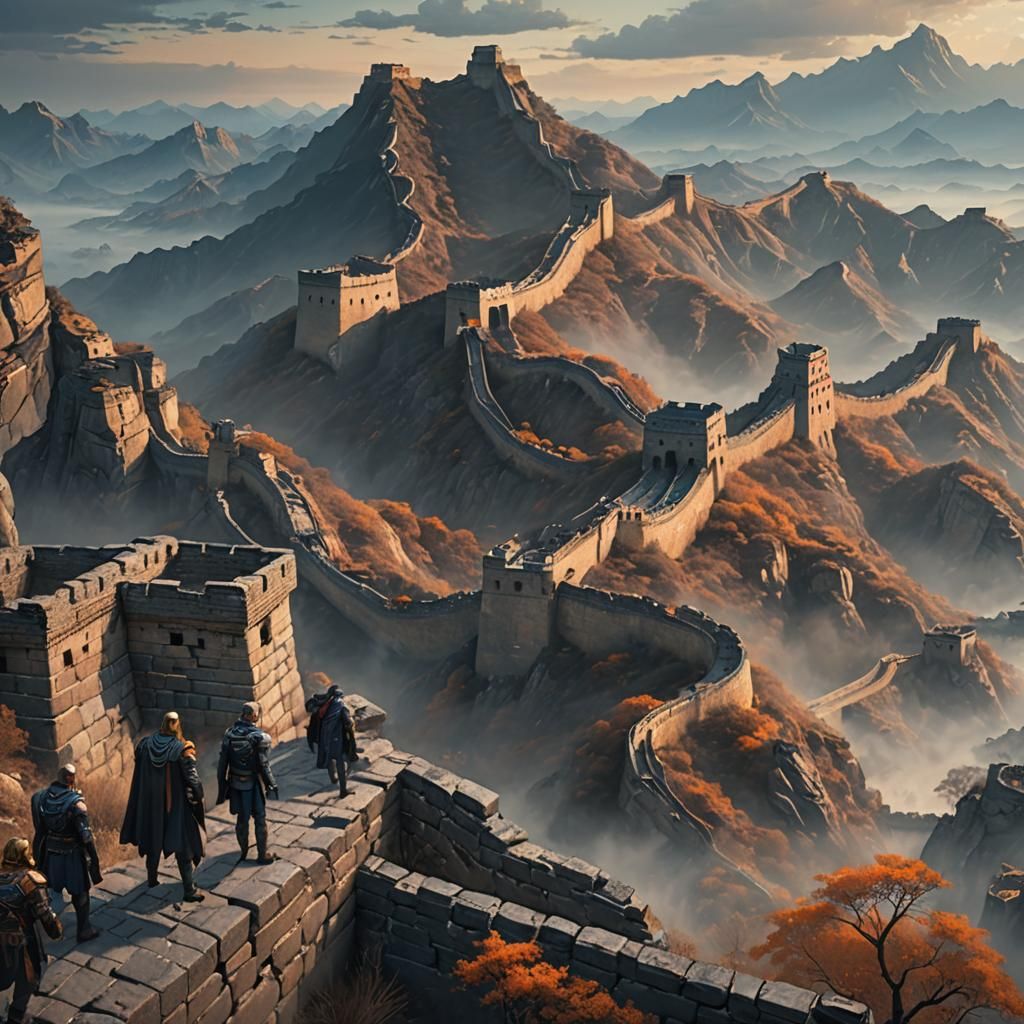 Avengers on the Great Wall: Cinematic Digital Art