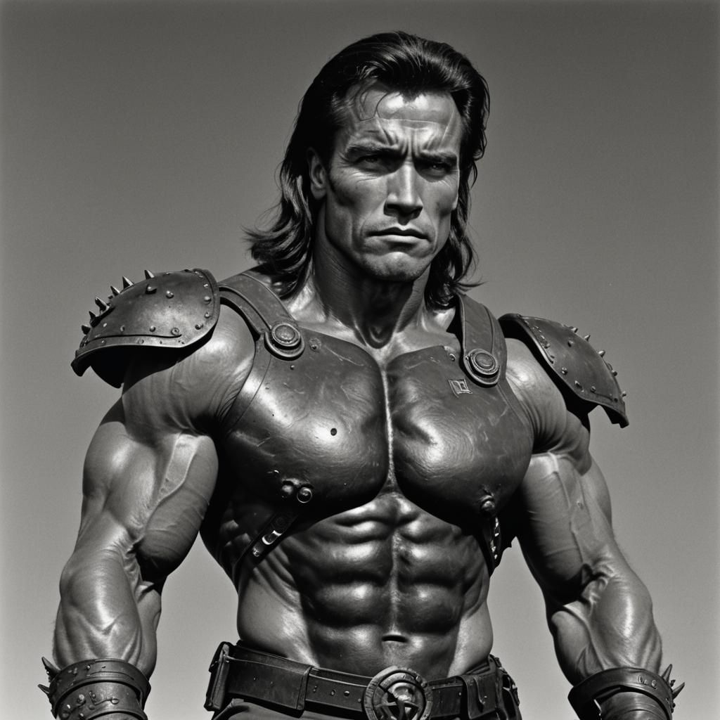 Captain Ironhand: A Cinematic Film Still of Power