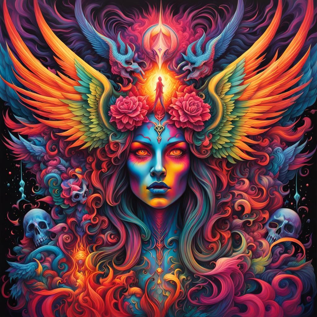 Demonic Angels in Ecstatic Trance: Graffiti Art