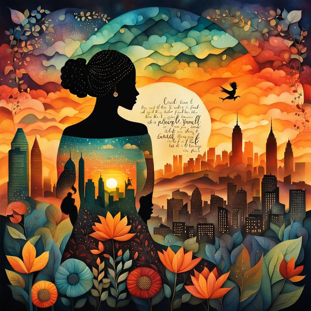 Inspirational Collage in 8K: Empowerment and Self-Discovery