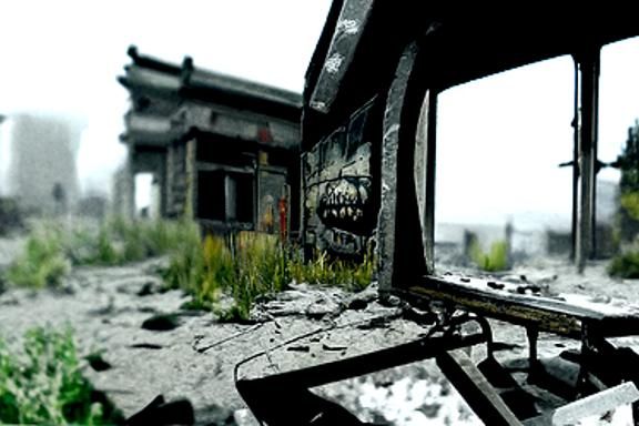 Post-Apocalyptic Fear in Hyperrealistic Style