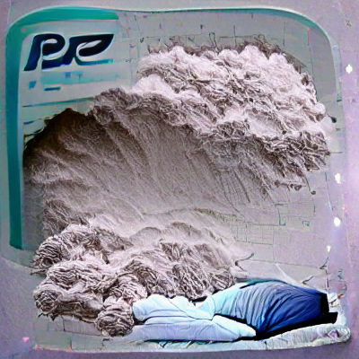 Abstract White Powder Cloud