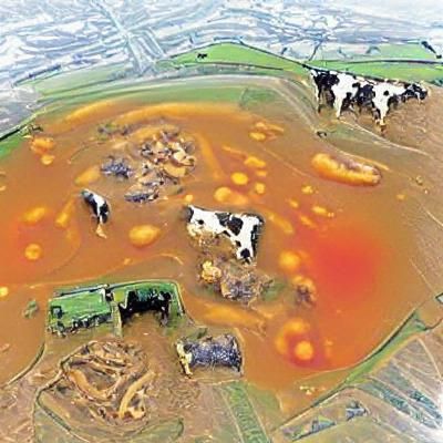 Contaminated Fields of Soup and Cattle Image