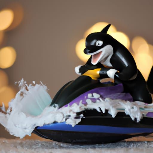 Orca on Snowmobile: Professional Photography