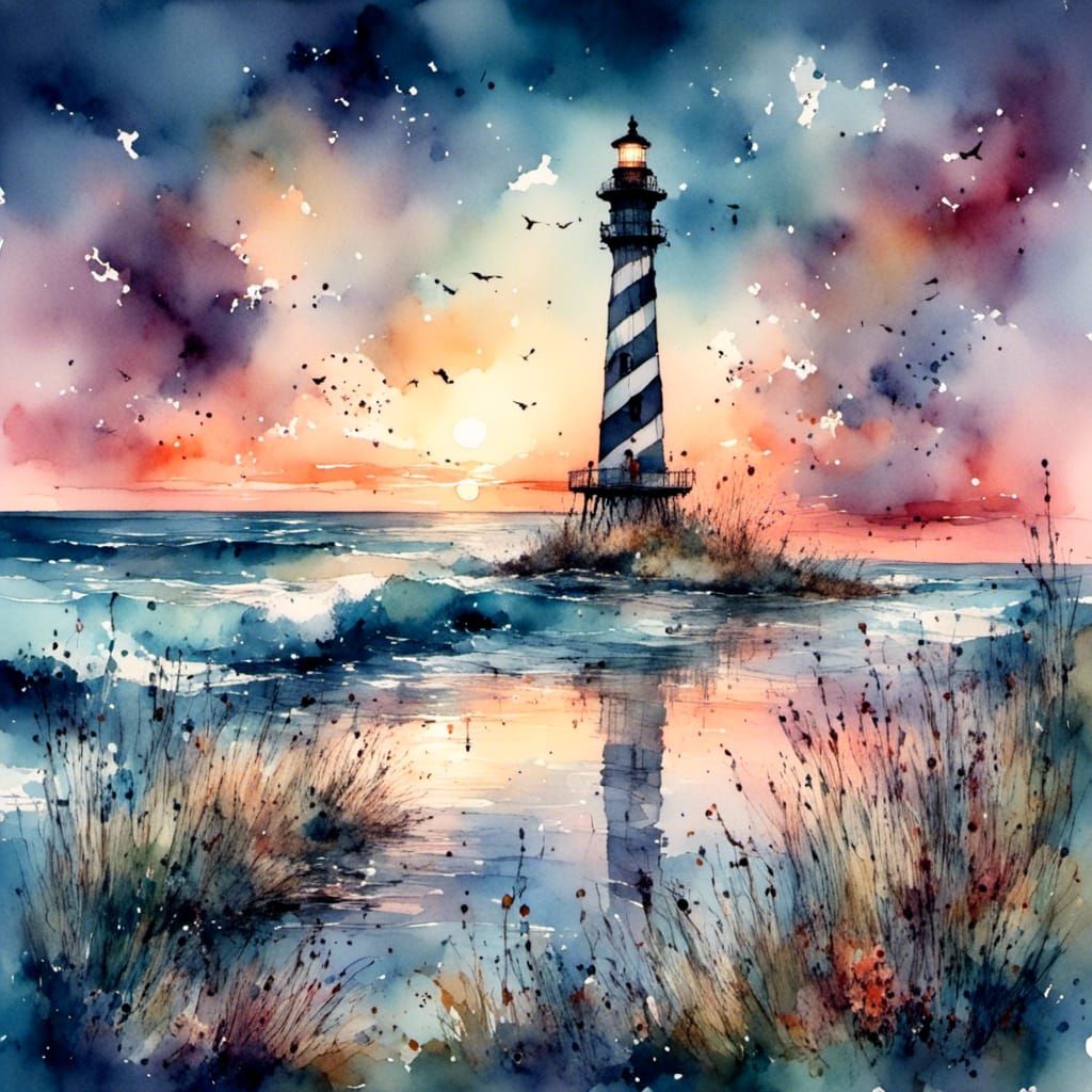 Sunset at Cape Hatteras Lighthouse