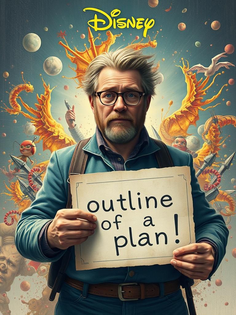 Intricate Movie Poster: Outline of a Plan