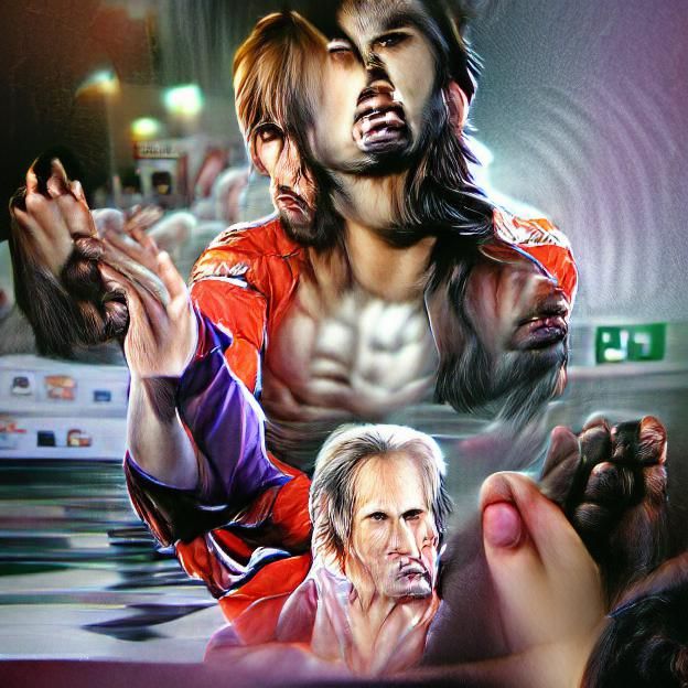 Tekken VS Screen: Jesus Flex